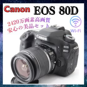 美品⭐️Canon EOS 80D 高性能 高画質 高速連写 WiFi スマホ転送
