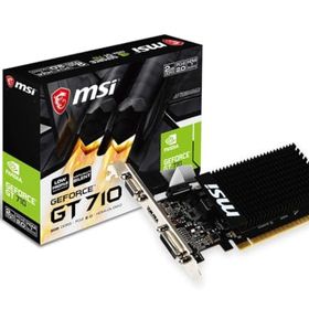 MSI ファンレス・ロープロファイル対応 GeForce GT 710 グラフィックスカード メモリ2GBモデル GT 710 2GD3H LP