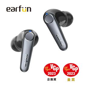 VGP 2023金賞- EarFun Air Pro 3 ANC搭載完全ワイヤレスイヤホン【Bluetooth 5.3 + 43dBまでノイズキャンセリング】QCC3071チップ搭載 aptX adaptive対応/ 超低遅延55ms マルチポイント接続 EQ対応専用アプリ