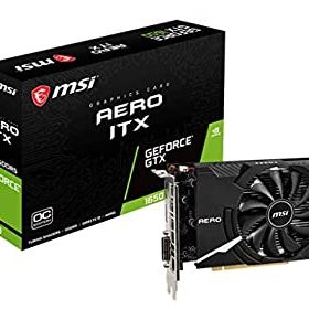 【中古】「ほぼ新品」MSI GEFORCE GTX1650 AERO ITX 4G OC GEFORCE GTX1650 ショート基板グラフィックスカード