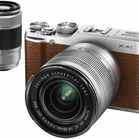 【中古】FUJIFILM デジタルカメラミラーレス一眼 X-A1ダブルズームレンズキット ブラウン F X-A1BW/1650/50230KIT当店保証30日間 人気モデル 高画質 売れ筋