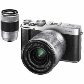 【中古】フジフィルム FUJIFILM X-A1ダブルズームレンズキット シルバー当店保証30日間 人気モデル 高画質 売れ筋