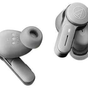 ★4/1ポイント2倍！★【新品】audio-technica ワイヤレスイヤホン ATH-TWX7 GY [ ストーングレイ ]