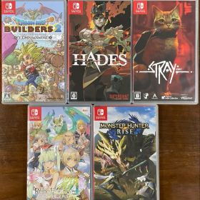 ニンテンドースイッチ ソフト5本セット HADES モンハン STRAYなど