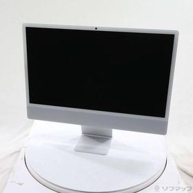 〔中古〕Apple(アップル) iMac 24-inch Late-2024 MD3H4J／A Apple M4 10コアCPU_10コアGPU 16GB SSD256GB シルバー 〔15.7 Sequoia〕〔258-ud〕