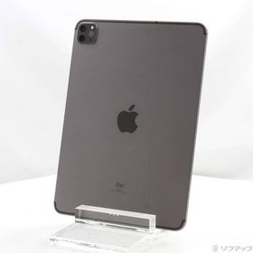 〔中古〕Apple(アップル) iPad Pro 11インチ 第2世代 128GB スペースグレイ MY2V2J／A SIMフリー〔305-ud〕