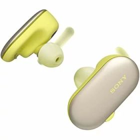 【中古】(非常に良い)ソニー 完全ワイヤレスイヤホン WF-SP900 : Bluetooth対応 左右分離型 防水仕様 4GBメモリ内蔵 2018年モデル / マイク付き /イエロー