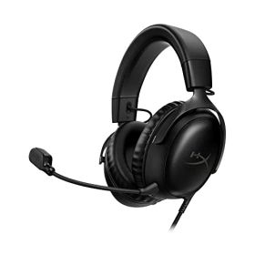 HyperX Cloud III ゲーミングヘッドセット DTS Headphone:X空間オーディオ 53mmドライバー搭載 Cloud IIの 快適性 ブラック PC、PSSwitch、モバイル725、PS4、Xboxシリーズ、Nintendo