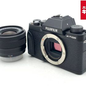 【中古】 【良品】 フジフイルム X-T100 レンズキット ブラック 【ミラーレス一眼】 【6ヶ月保証】