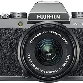 【中古】［非常に良い］富士フイルム(FUJIFILM) ミラーレス一眼 X-T100レンズキット ダークシルバー X-T100LK-DS