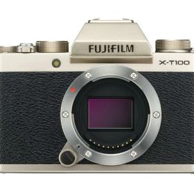 【中古】FUJIFILM ミラーレス一眼 X-T100シャンパンゴールド X-T100-G ゴールド カメラ 中古 人気 おすすめ 高画質