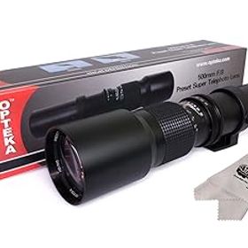 【中古】Opteka 500mm f/8 HD プリセット望遠レンズ Pentax K-1 K-3 II KP K-70 K-S2 K-S1 K-500 K-50 K-30 K-7 K-5 K-3 K20D K100D K10D デジタル一眼レ