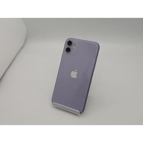 【中古】Apple au 【SIMロック解除済み】 iPhone 11 64GB パープル MWLX2J/A【広島本通】保証期間１ヶ月【ランクC】