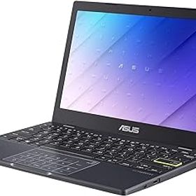 【中古】ASUS ノートパソコン11.6インチ E210MA Celeron N4020 4GB, 64GB 約1.08kg Webカメラ ピーコックブルー Windows 10 Home S モード 64ビット
