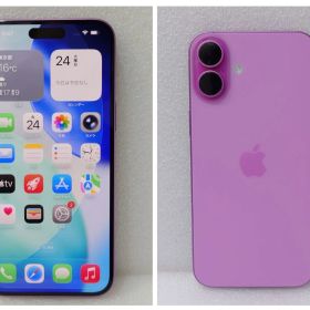 63-13 Apple iPhone16Plus 128GB 本体 日本国内販売モデル ピンク 本体 SIMフリー バッテリー容量96％【中古品】