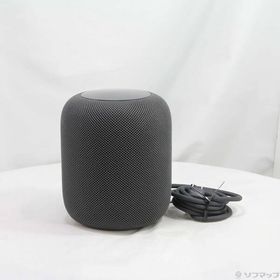 〔中古〕Apple(アップル) HomePod 第1世代 MQHW2J／A スペースグレイ〔377-ud〕
