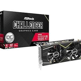 【中古】ASRock AMD Radeon RX5600XT搭載 グラフィックボード GDDR6 6GB CHALLENGERシリーズ RX 5600 XT Challenger D 6G OC