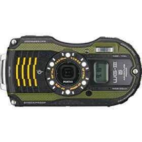 【中古】PENTAX 防水デジタルカメラ PENTAX WG-3GPS グリーン 1cmマクロ マクロスタンド付属 電子コンパス サブLCD Qi規格 PENTAX WG-3GPSGR 12663 khxv5rg
