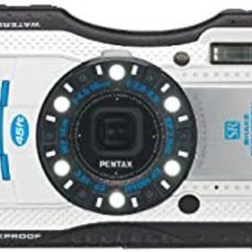 【中古】PENTAX 防水デジタルカメラ PENTAX WG-3 ホワイトブルー 1cmマクロ マクロスタンド付属 LEDライト PENTAX WG-3WHBL 12725
