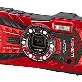 【中古】 RICOH リコー 防水デジタルカメラ RICOH リコー WG-30 バーミリオンレッド 防水12m耐ショック1.5m耐寒-10度 RICOH リコー WG-30 RD 04606