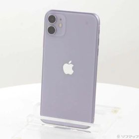 【中古】Apple(アップル) iPhone11 64GB パープル MWLX2J／A SIMフリー 【377-ud】