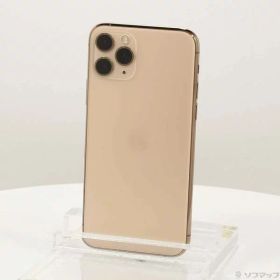 【中古】Apple(アップル) iPhone11 Pro 64GB ゴールド MWC52J／A SoftBank 【297-ud】