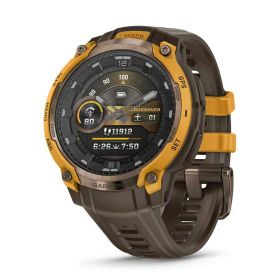 ガーミン Instinct Crossover AMOLED Sunburst / Cocoa 【Suica対応】スマートウォッチ 010-03398-31 [0100339831]【返品種別A】