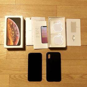 訳あり*SIMフリーiPhoneXS 256GB 公式箱、SIMピン,保護ケース