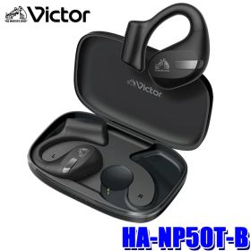 HA-NP50T-B JVCケンウッド KENWOOD ビクター Victor nearphones ワイヤレスイヤホン オープンイヤー 防滴仕様IPX4 ブラック