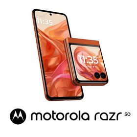 Motorola(モトローラ) motorola razr 50(12GB/ 512GB) - スプリッツオレンジ(SIMフリー版) PB230002JP 返品種別B