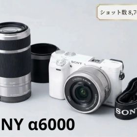 【ショット数8700回】SONY α6000 ダブルズームレンズキット ホワイト