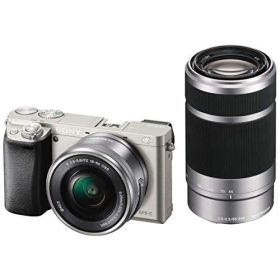 【中古】SONY ミラーレス一眼 α6000 ダブルズームレンズキット E PZ 16-50mm F3.5-5.6 OSS + E 55-210mm F4.5-6.3 OSS シルバー ILCE-6000Y S