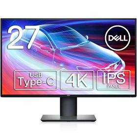 【中古】【非常に良い】Dell U2720QM 27インチ 4K モニター (3年間無輝点交換保証/IPS非光沢/USB Type-C・DP・HDMI/縦横回転・高さ調整/DCI-P3 95%/VESA DisplayH