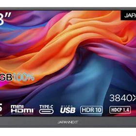 【中古】 JAPANNEXT 17.3インチ 4K(3840x2160)解像度 モバイルモニター JN-MD-IPS173UHDR USB Type-C miniHDMI sRGB100%