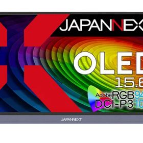 JAPANNEXT｜ジャパンネクスト USB-C接続 モバイルモニター JN-MD-OLED156UHDR [15.6型 /有機EL 4K(3840×2160） /ワイド /60Hz]