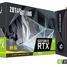 【中古】「未使用品」Zotac ZT-T20700A-10P ZOTAC NVIDIA Geforce GAMING RTX 2070ブロワーGDDR6 DP/HDMIチューリングVR 4K PCI Expressグラフィックカードブラック