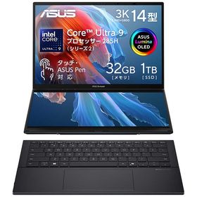 ASUS エイスース ノートパソコン Zenbook DUO [ 14型 / Win11 Home / Ultra 9 / メモリ32GB / SSD1TB ] インクウェルグレー UX8406CA-U9321W
