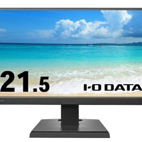 IODATA LCD-A221DBX ワイド液晶ディスプレイ 21.5型/ 1920×1080/ アナログRGB、HDMI/ ブラック/ スピーカー：あり/ よりサステナブルなディスプレイへ/ 「5年保証」「無輝点保証」3辺フレームレス