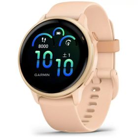 GARMIN｜ガーミン vivoactive 6 （ヴィヴォアクティブ 6） GPSスマートウォッチ Pink Dawn / P. Dawn Metallic 010-02985-33【Suica対応】
