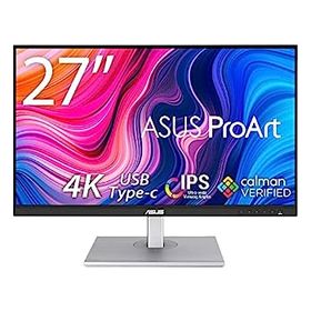 【中古】（非常に良い）ASUS 4K モニター 27インチ ディスプレイ IPS 4K HDMI2.0(x2) DisplayPort1.2 ProArt PA279CV-J