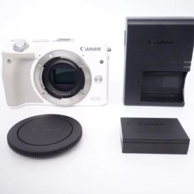 【美品】キヤノン Canon ミラーレス一眼カメラ EOS M3 ボディ ホワイト [W2603024A]