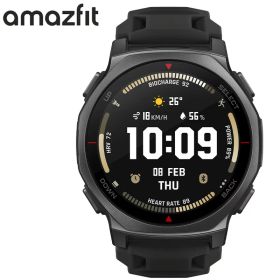 アマズフィット 腕時計 AMAZFIT スマートウォッチ ティーレックスプロ T-REX3 PRO メンズ ブラック シリコン ベルト SP170079-C239 シンプル カジュアル アウトドア ランニング スポーツ 防水 睡眠 健康管理 実用性 おしゃれ ブランド プレゼント 新社会人 卒業 入学 母の日