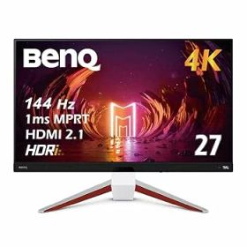 【中古】ベンキュージャパン BenQ MOBIUZ EX2710U ゲーミングモニター(27インチ/4K/IPS/144Hz/PS5対応/2.1chスピーカー/マイク搭載/FreeSync Premium Pro