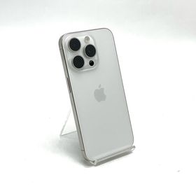 アップル(Apple)の【全額返金保証】【最速発送】Apple iPhone iPhone 15 Pro 256GB ホワイトチタニウム SIMフリー 美品 動作確認済(スマートフォン本体)
