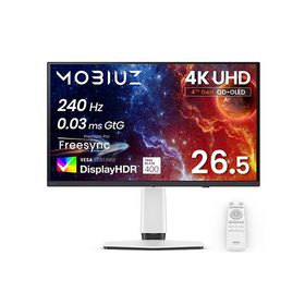 BenQ ゲーミング液晶(26.5型/ OLED/ 4K UHD 3840×2160/ 240Hz/ 0.03ms/ HDR/ HDMI2.1/ DP1.4/ USB Type-C)(ホワイト) MOBIUZシリーズ EX271UZ 返品種別A