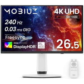 BenQ ベンキュー QD-OLEDパネル採用 4K対応26.5型液晶ディスプレイ ゲーミング 240Hz MOBIUZ モビウス EX271UZ