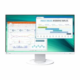 (LINEクーポン有)EV2460-WT 直送 代引不可・他メーカー同梱不可 EIZO ＜FlexScan＞23.8インチカラー液晶モニター(1920x1080/DisplayPort(HDCP 1.3)、HDMI(HDCP1.4)、DVI D(HDCP