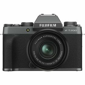 【中古】フジフィルム FUJIFILM X-T200レンズキット ダークシルバー シルバー X-T200LK-DS カメラ 中古 人気 おすすめ 高画質