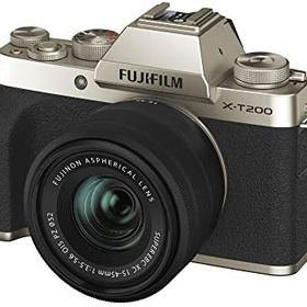 【中古】FUJIFILM ミラーレス一眼カメラ X-T200レンズキット シャンパンゴールド ゴールド X-T200LK-G カメラ 中古 人気 おすすめ 高画質
