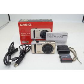 CASIO カシオ HIGH SPEED EXILIM EX-ZR300 コンパクトデジタルカメラ ゴールド 元箱付 250924s【アルプスカメラ】